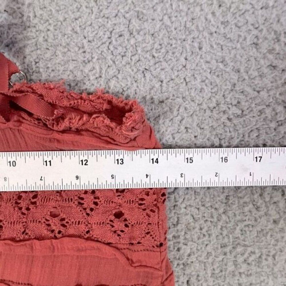 FREE PEOPLE WOMENS TUNIC RED LINED SIZE S P - Picture 7 of 10